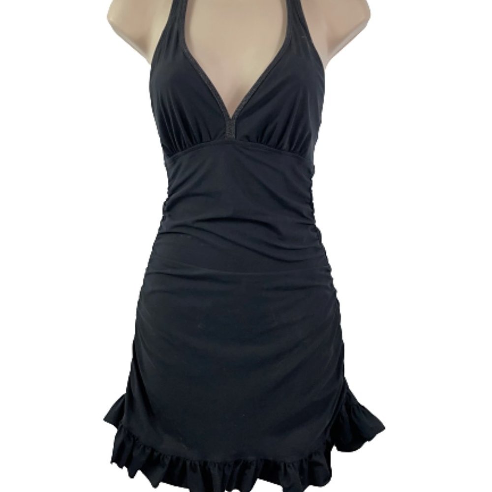LOVE YOUR ASSETS S SPANX Black 1 PC Swimsuit Dress